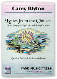 Lyrics from the Chinese for High Voice and Piano