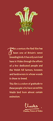 Prince of Wales intro letter