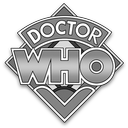 Doctor Who monochrome logo icon